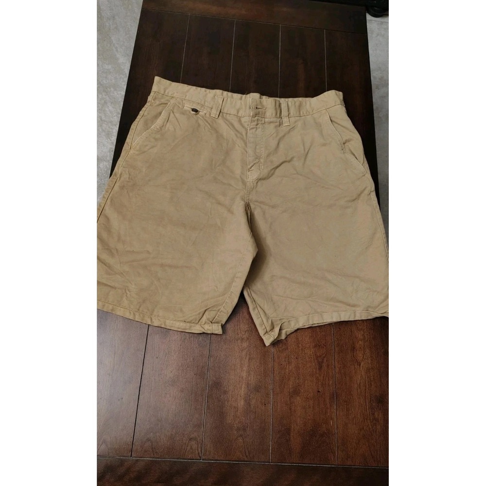 Northwest Territory Mens‎ Khaki Chino Shorts Tan Cotton Twill Size 36